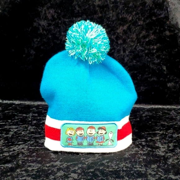 Peanuts Snoopy Stocking Hat Beanie Blue 
